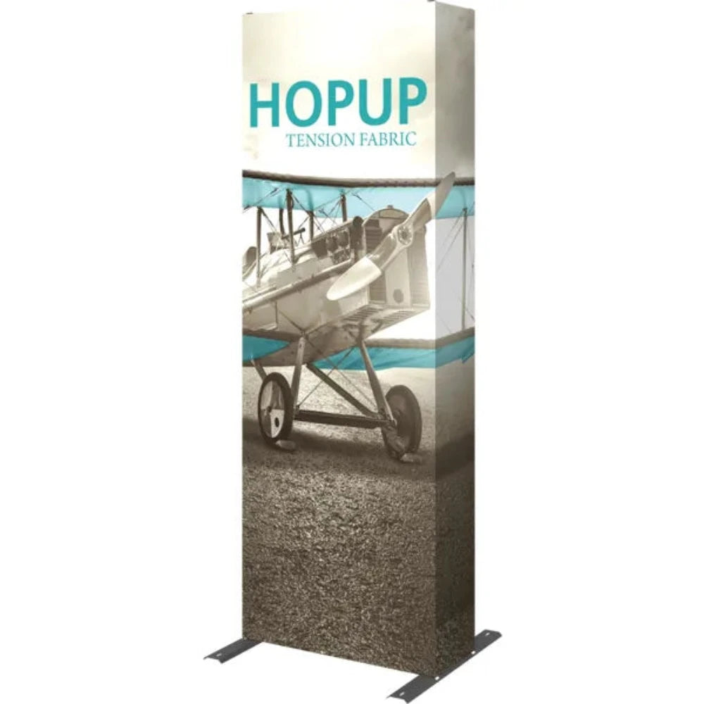 HOPUP 2.5FT STRAIGHT FULL HEIGHT TENSION FABRIC DISPLAY