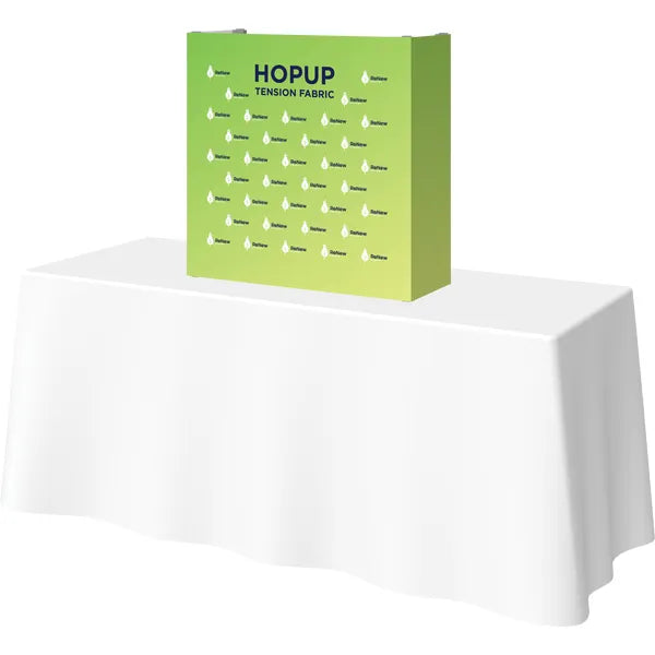 Hopup 2.5ft Straight Tabletop Tension Fabric Display