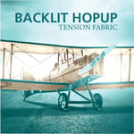 Hopup 5ft Backlit Straight Tabletop Tension Fabric Display