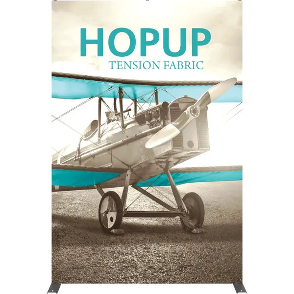 HOPUP 5FT STRAIGHT FULL HEIGHT TENSION FABRIC DISPLAY