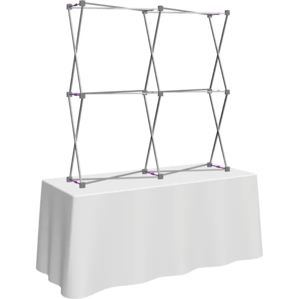 HOPUP 5FT STRAIGHT SQUARE TABLETOP TENSION FABRIC DISPLAY