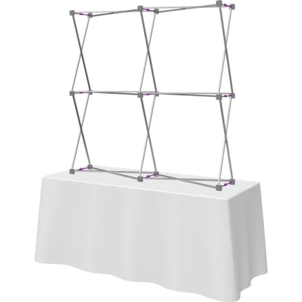 HOPUP 5FT STRAIGHT SQUARE TABLETOP TENSION FABRIC DISPLAY