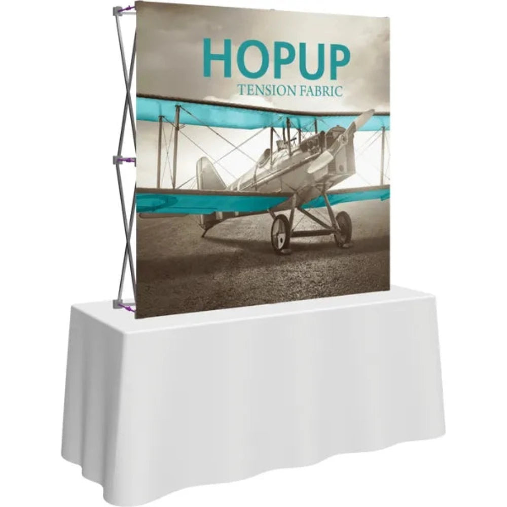 HOPUP 5FT STRAIGHT TABLETOP TENSION FABRIC DISPLAY