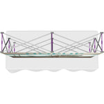 HOPUP 5FT STRAIGHT SQUARE TABLETOP TENSION FABRIC DISPLAY