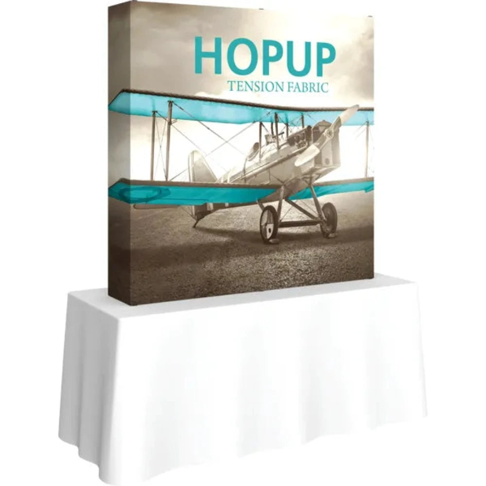 HOPUP 5FT STRAIGHT TABLETOP TENSION FABRIC DISPLAY