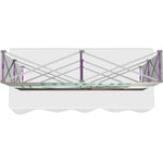 HOPUP 5FT STRAIGHT TABLETOP TENSION FABRIC DISPLAY