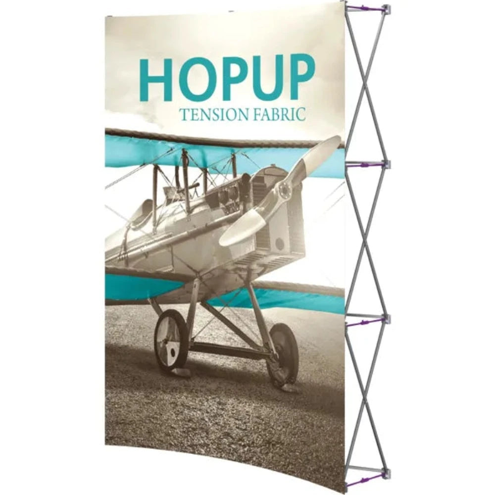 HOPUP 5.5FT CURVED FULL HEIGHT TENSION FABRIC DISPLAY