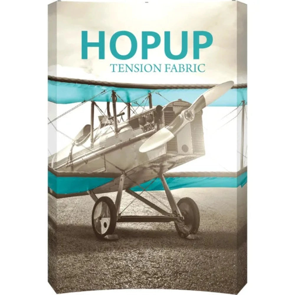 HOPUP 5.5FT CURVED FULL HEIGHT TENSION FABRIC DISPLAY