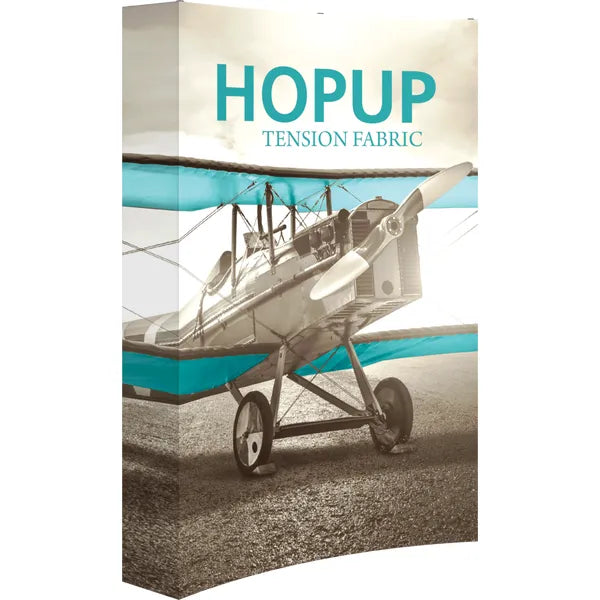 HOPUP 5.5FT CURVED FULL HEIGHT TENSION FABRIC DISPLAY