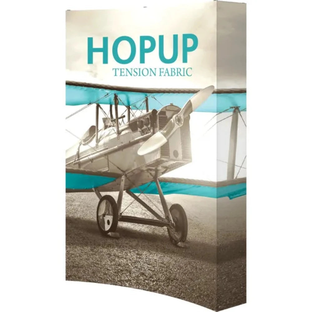 HOPUP 5.5FT CURVED FULL HEIGHT TENSION FABRIC DISPLAY