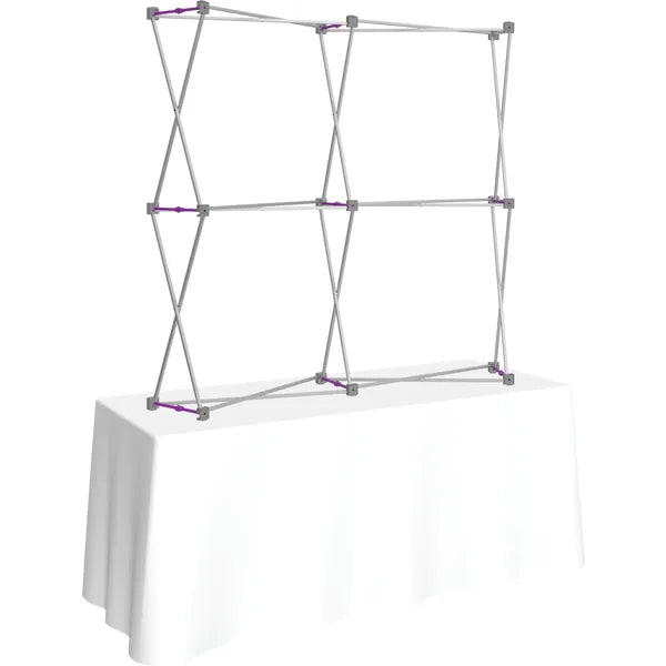 Hopup 5.5ft Curved Square Tabletop Tension Fabric Display