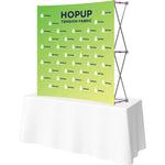Hopup 5.5ft Curved Square Tabletop Tension Fabric Display