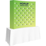 Hopup 5.5ft Curved Square Tabletop Tension Fabric Display