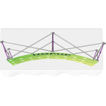 Hopup 5.5ft Curved Tabletop Tension Fabric Display
