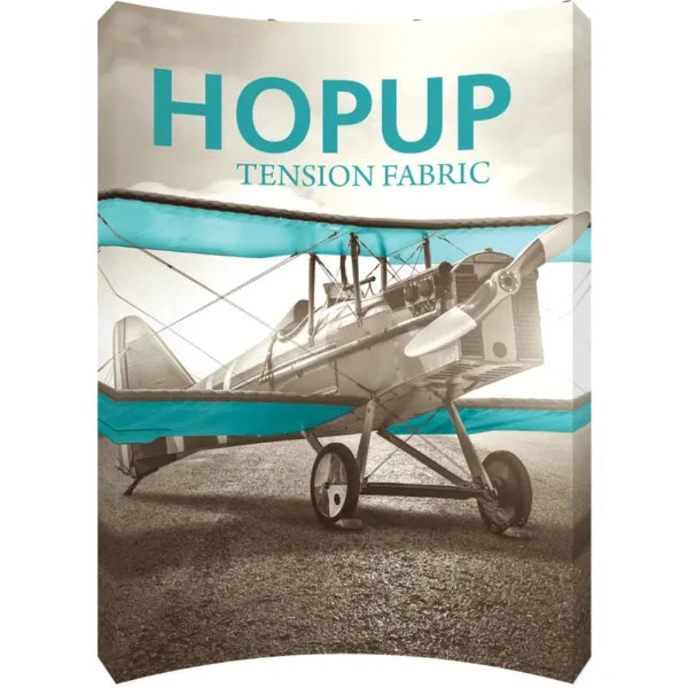 HOPUP 7.5FT CURVED EXTRA TALL TENSION FABRIC DISPLAY