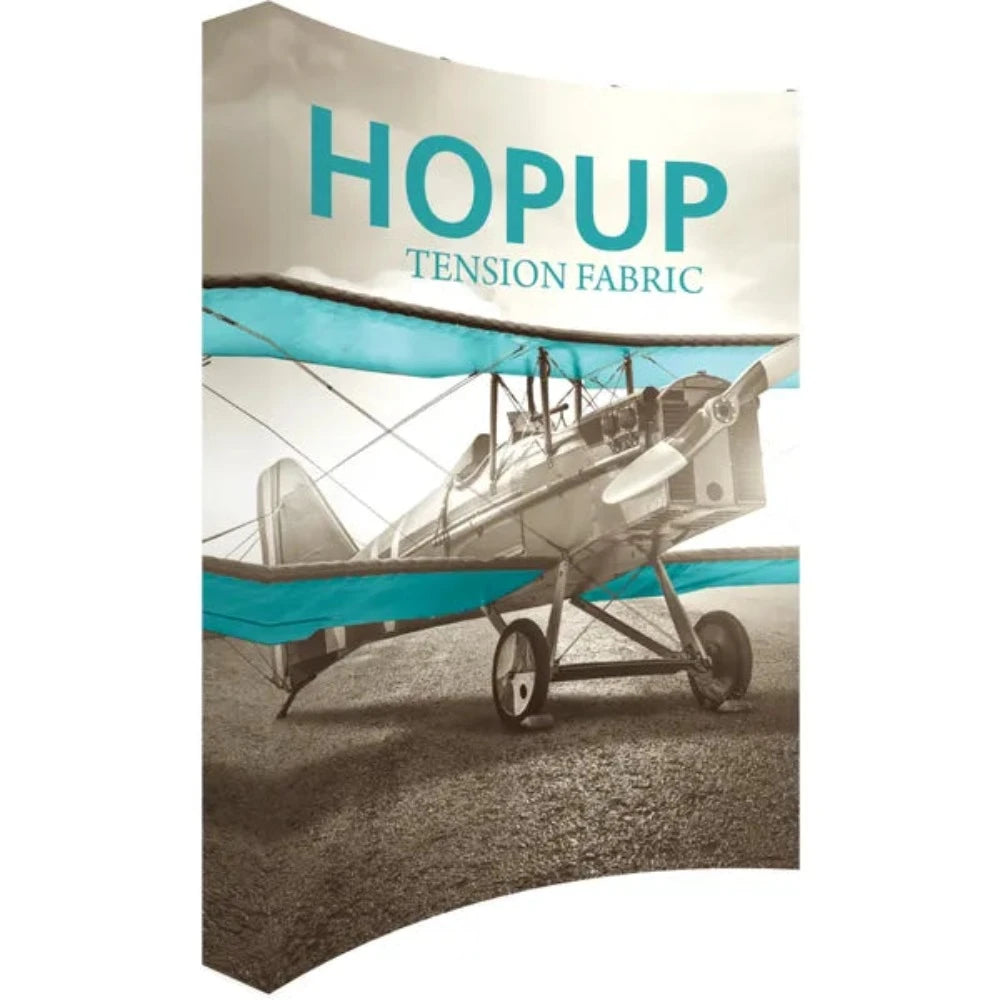 HOPUP 7.5FT CURVED EXTRA TALL TENSION FABRIC DISPLAY