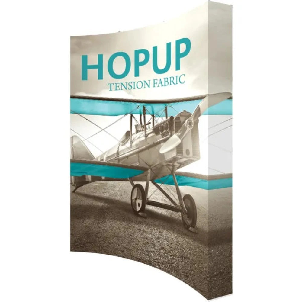 HOPUP 7.5FT CURVED EXTRA TALL TENSION FABRIC DISPLAY