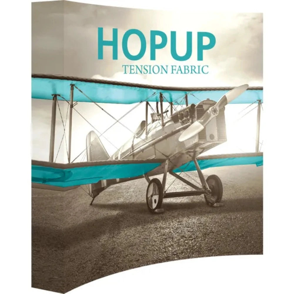 Hopup 7.5ft Curved Full Height Tension Fabric Display