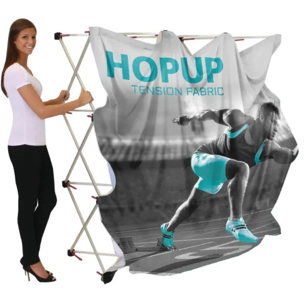 Hopup 7.5ft Curved Full Height Tension Fabric Display