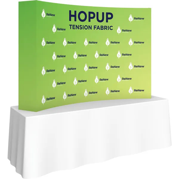 Hopup 7.5ft Curved Tabletop Tension Fabric Display