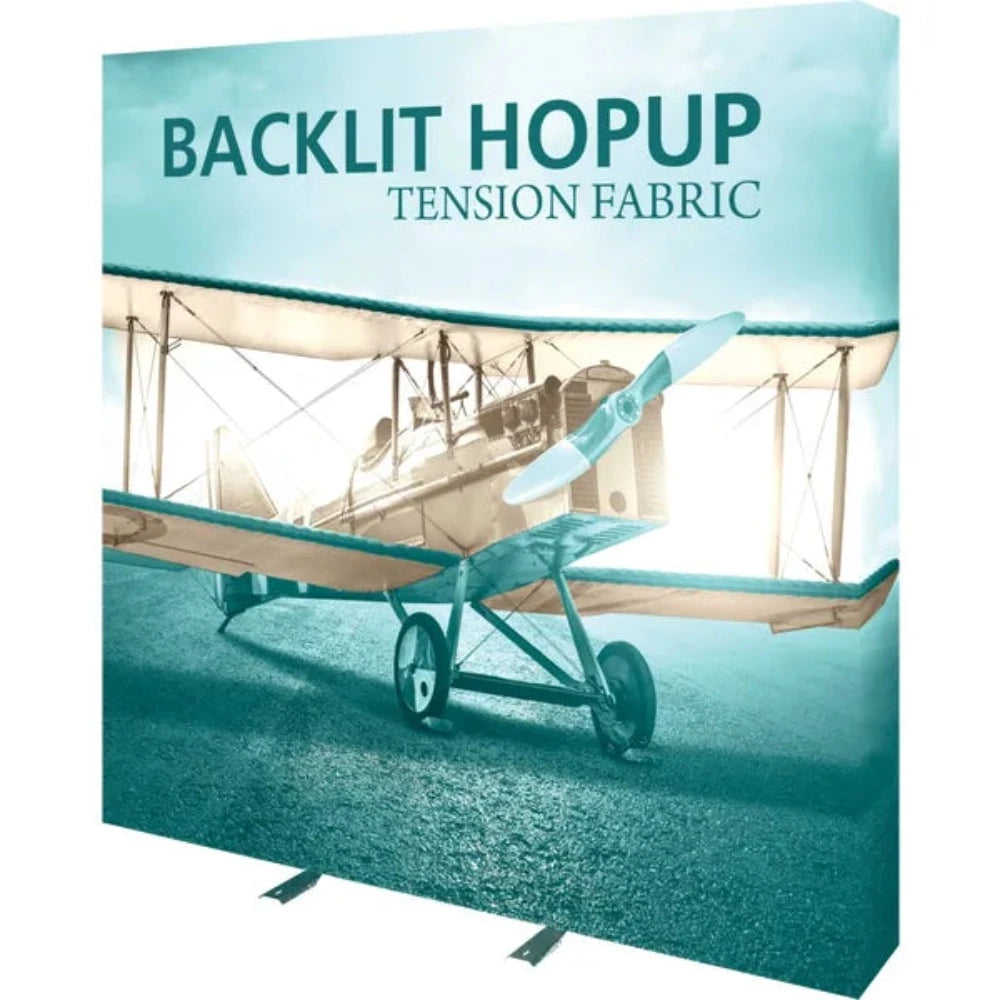 HOPUP 7.5FT BACKLIT STRAIGHT TENSION FABRIC DISPLAY KIT