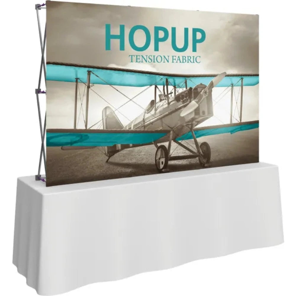 HOPUP 7.5FT STRAIGHT TABLETOP TENSION FABRIC DISPLAY