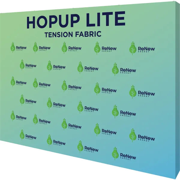 Graphics Hopup Lite 10ft Straight Full Height Tension Fabric Display