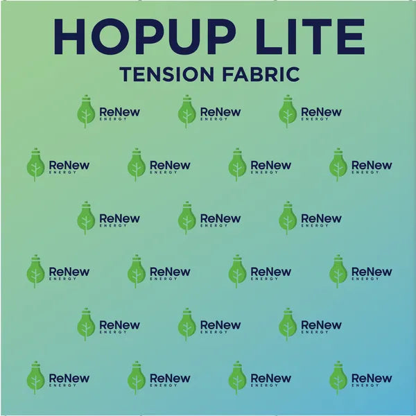 Graphics Hopup Lite 8ft Straight Full Height Tension Fabric Display