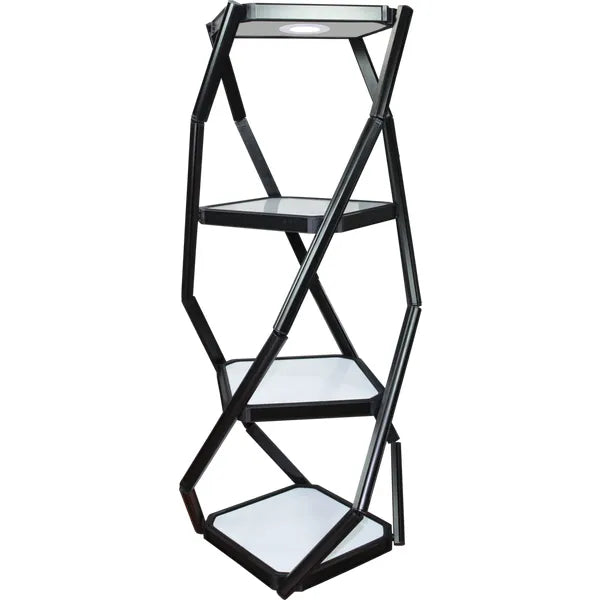 TWIST PORTABLE DISPLAY CABINET WITH 3 SHELVES