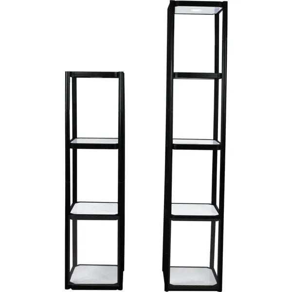 TWIST PORTABLE DISPLAY CABINET WITH 4 SHELVES