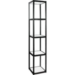 TWIST PORTABLE DISPLAY CABINET WITH 4 SHELVES