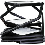 TWIST PORTABLE DISPLAY CABINET WITH 4 SHELVES