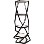 TWIST PORTABLE DISPLAY CABINET WITH 4 SHELVES