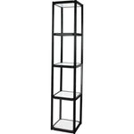 TWIST PORTABLE DISPLAY CABINET WITH 4 SHELVES
