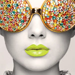 Graphic Vector Frame Edge S-03 Square Fabric Poster Display