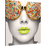 Graphic Vector Frame Edge S-03 Square Fabric Poster Display