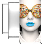 Back Options Vector Frame Light Box Rectangle 04 Fabric Banner Display