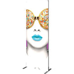 Back Options Vector Frame Light Box Rectangle 06 Fabric Banner Display