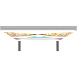 Back Options Vector Frame Light Box Rectangle 06 Fabric Banner Display