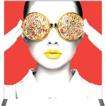 Back Options Vector Frame Light Box Square 02 Fabric Banner Display