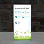 Back Options Vector Frame Light Box Rectangle 04 Fabric Banner Display